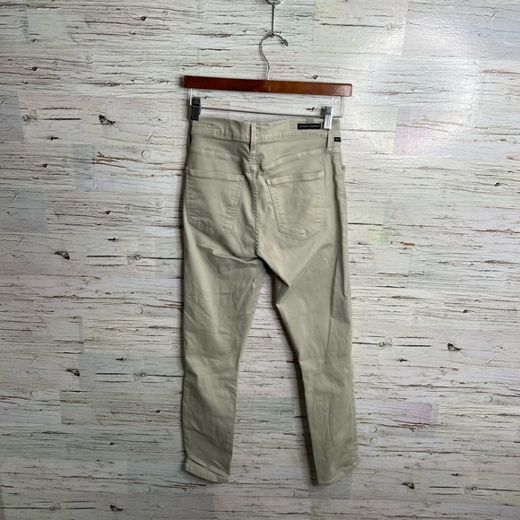 Citizens of humanity tan brown high rise rocket crop jeans size 27 - Picture 7 of 10